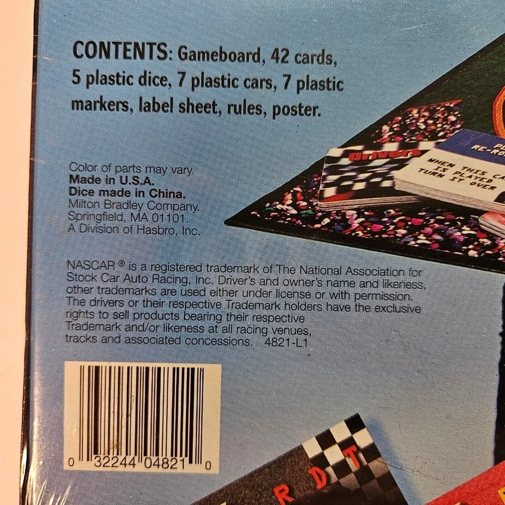NASCAR Champions Racing Board Game New Sealed Milton Bradley collectable cards